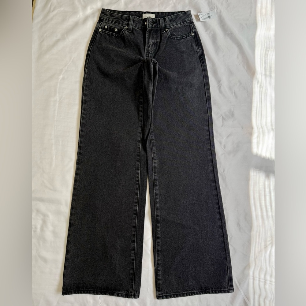 PacSun Black Wide-Leg High-Rise Jeans 22
